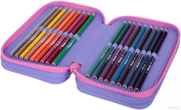 Piórnik 3-komorowy z wyposażeniem Coolpack Jumper 3 Sew Heart