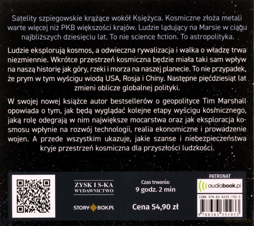 Przyszłość geografii. Jak polityka w kosmosie zmieni nasz świat - Tim Marshall [AUDIOBOOK]