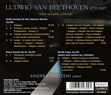 Andrea Molteni: Beethoven: Con Alcune Licenze [CD]