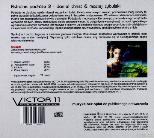 Muzyka bez opłat: Astralne podróże 2 (digipack) [CD]