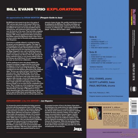 Bill Evans Trio: Explorations (+2 Bonus Tracks) (Limited Red Colored) [Winyl]