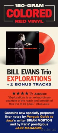 Bill Evans Trio: Explorations (+2 Bonus Tracks) (Limited Red Colored) [Winyl]