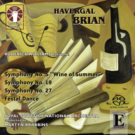 Martyn Brabbins/Rsno/Roderick Williams: Havergal Brian: Symphony No. 5 Wine Of Summer/Symphony No. 19/Symphony No. 27/Festal Dance [CD]