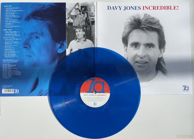 Davy Jones: Incredible! (Blue) [Winyl]