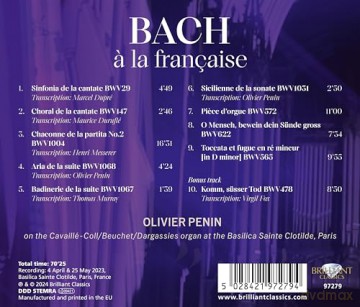 Olivier Penin: J.S. Bach A La Francaise [CD]