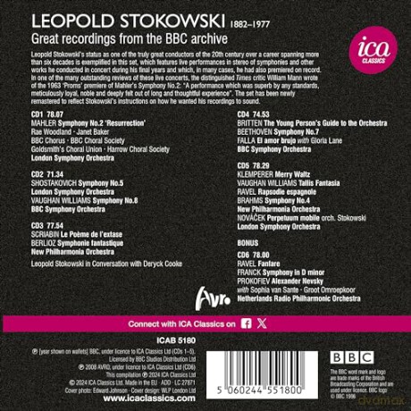 Leopold Stokowski: Leopold Stokowski: Great Recordings From The BBC Legends Archive (Live) [6CD]