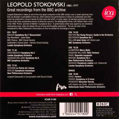 Leopold Stokowski: Leopold Stokowski: Great Recordings From The BBC Legends Archive (Live) [6CD]