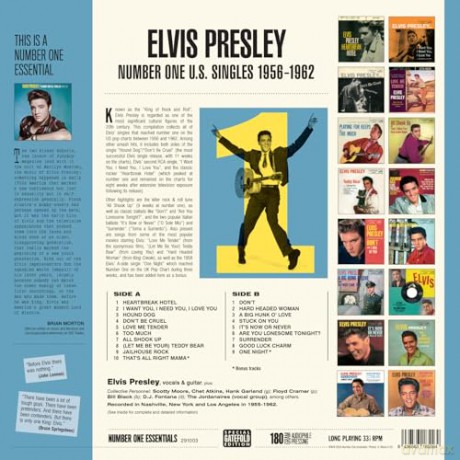 Elvis Presley: Number One U.S. Singles 1956-62 (Limited Gatefold) [Winyl]