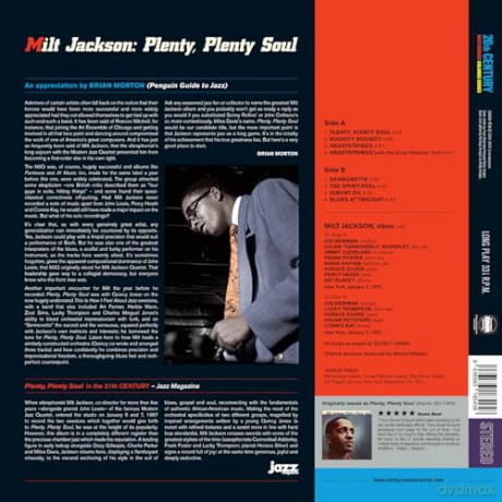 Milt Jackson: Plenty. Plenty Soul (Limited) (+1 Bonus Track) (Blue) [Winyl]