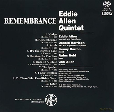 Eddie Allen Quintet: Remembrance [CD]