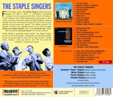 Staple Singers: Swing Low Sweet Chariot + Uncloudy Day (+6 Bonus Tracks) [CD]