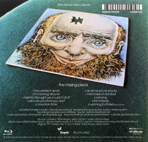 Gentle Giant: The Missing Piece (2024 Steven Wilson Remix) [2CD]