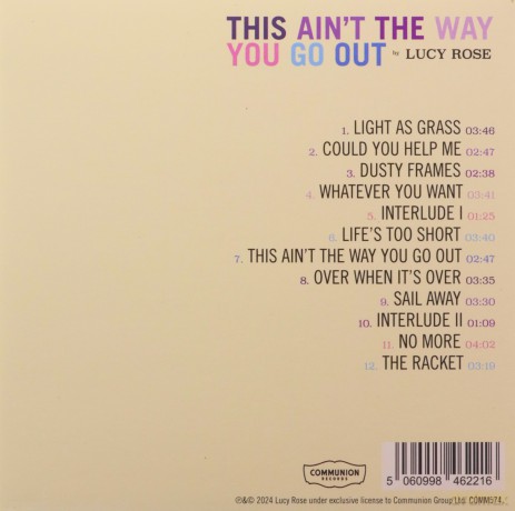 Lucy Rose: This Aint The Way You Go Out [CD]