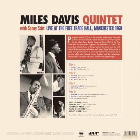 Miles Davis Quintet: With Sonny Stitt: Live At The Free Trade Hall. Manchester 1960 (Limited Gatefold) [2xWinyl]