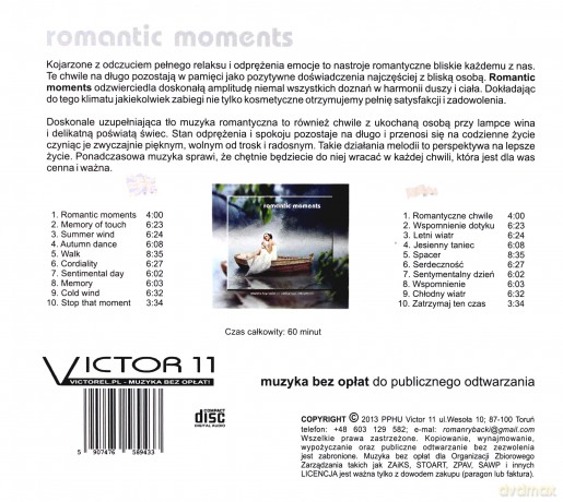 Muzyka bez opłat Paweł Lemiesiewicz: Romantic moments (digipack) [CD]