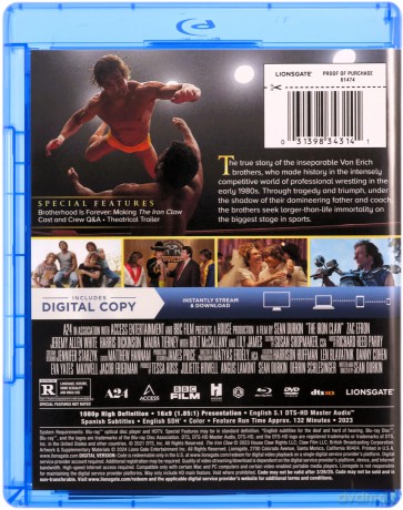 The Iron Claw (Bracia ze stali) [Blu-Ray]+[DVD]