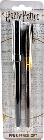 HARRY POTTER (WAND) PEN & PENCIL SET / zestaw Harry Potter długopis (różdżka) plus ołówek (miotła - Nimbus 2000)