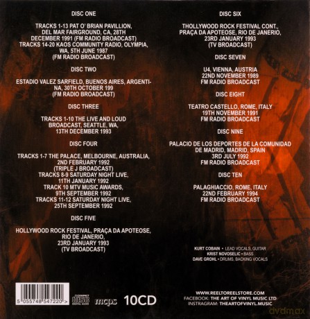 Nirvana: Live [BOX] [10CD]