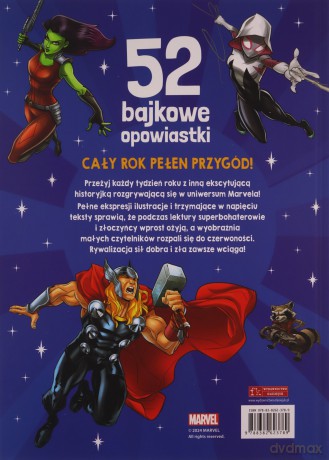 52 bajkowe opowiastki. Przygody superbohaterów. Marvel [KSIĄŻKA]