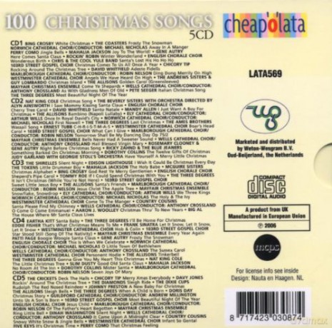 100 Christmas Songs [5CD]