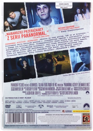 Paranormal Activity: Naznaczeni [DVD]