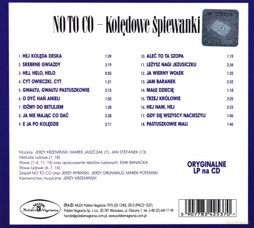No To Co: Kolędowe śpiewanki (digipack) [CD]