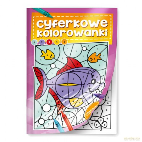 Książeczka edukacyjna Edu Cyferkowe kolorowanki 401 [KSIĄŻKA]