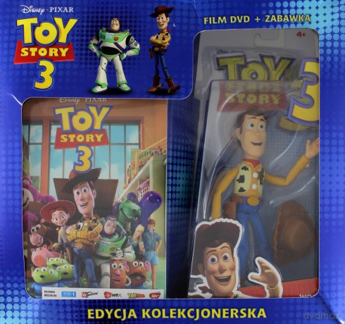 Toy Story 3 + Woody (Chudy) (Disney) [DVD]+[ZABAWKA]