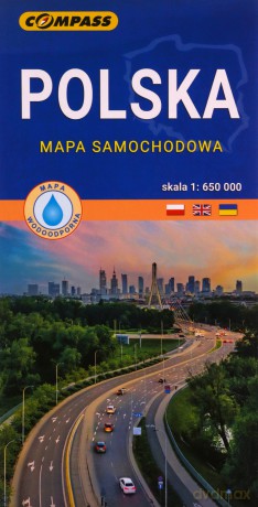 Polska mapa samochodowa 1:650 000
