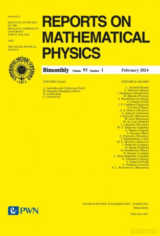 Reports On Mathematical Physics 93/1 Polska [KSIĄŻKA]