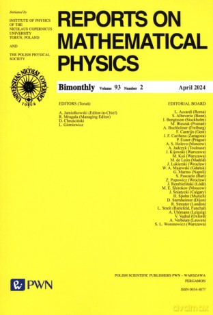Reports on Mathematical Physics 93/2 [KSIĄŻKA]