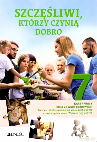 Szczęśliwi którzy czynią dobro Karty pracy dla klasy VII szkoły podstawowej [KSIĄŻKA]