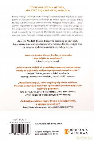 Tego nie kupisz za pieniądze 8 nawyków, które wzbogacają twoje życie - Robin Sharma [KSIĄŻKA]