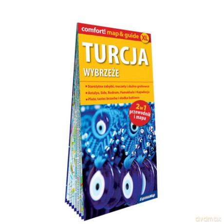 Turcja Wybrzeże laminowany map&guide 2w1 przewodnik i mapa - Arkadiusz Braniewski, Marta Tuchołka