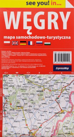 Węgry papierowa mapa samochodowo-turystyczna 1:520 000