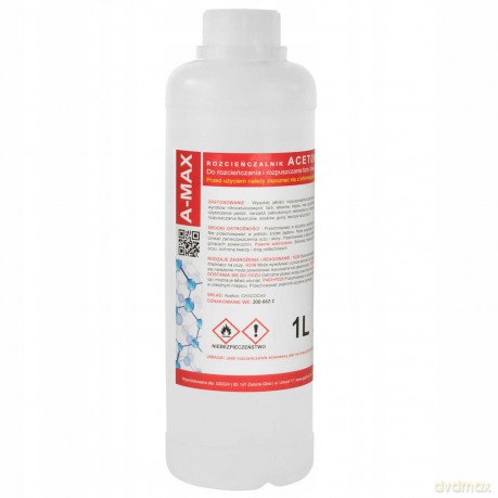 Aceton rozpuszczalnik zmywacz A-MAX 1L