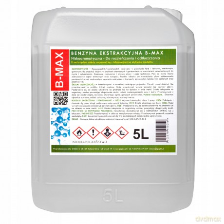 Benzyna ekstrakcyjna bezwonna B-MAX 5L