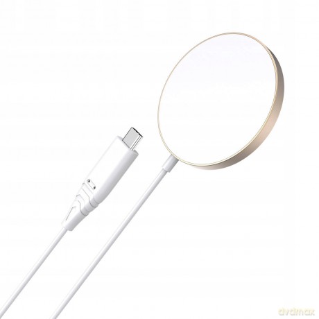 Choetech bezprzewodowa ładowarka magnetyczna 15W MagSafe do iPhone 12/13/14 złota (T518-F-GO)