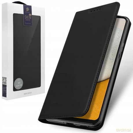 Dux Ducis Skin Pro etui do Samsung Galaxy A34 5G pokrowiec z klapką portfel na kartę podstawka czarne