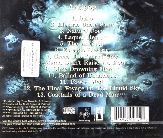 Primus: Antipop [CD]