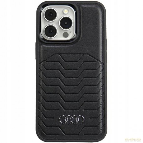 Etui Audi Synthetic Leather z MagSafe na iPhone 13 Pro Max - czarne