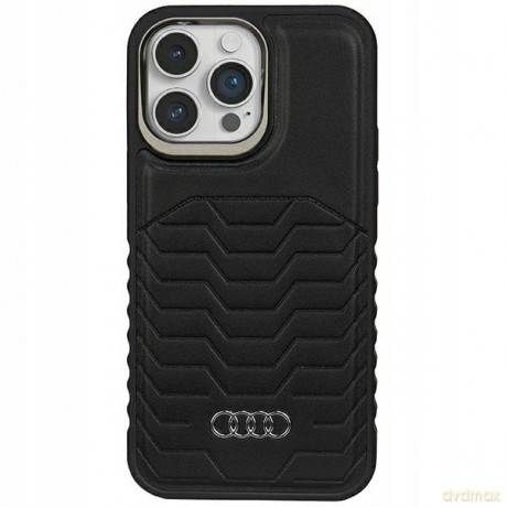 Etui Audi Synthetic Leather z MagSafe na iPhone 14 Pro - czarne
