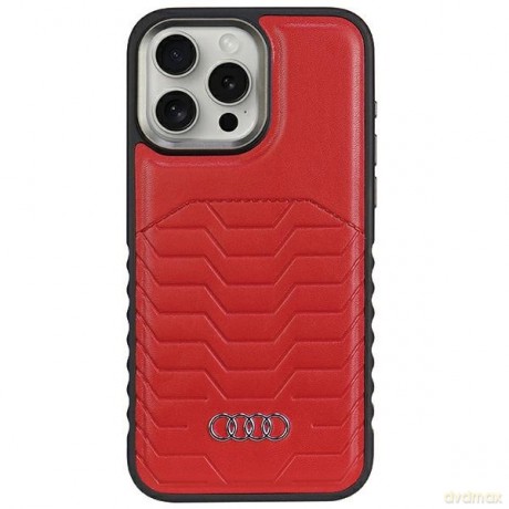 Etui Audi Synthetic Leather z MagSafe na iPhone 14 Pro Max - czerwone