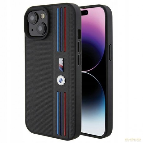 Etui BMW Tricolor M Collection na iPhone 15 - czarne