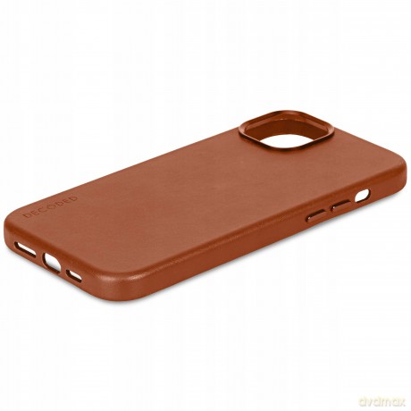 Etui Decoded Leather Case skórzane z MagSafe do iPhone 15 - brązowe