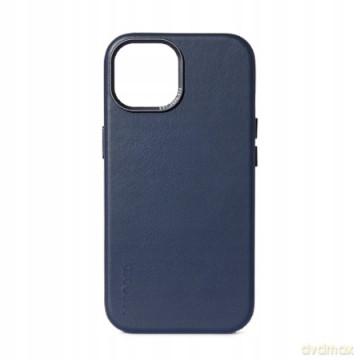 Etui Decoded Leather Case skórzane z MagSafe do iPhone 15 - niebieskie