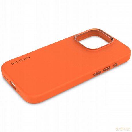 Etui Decoded Silicone Case silikonowe z MagSafe do iPhone 15 Pro - pomarańczowe