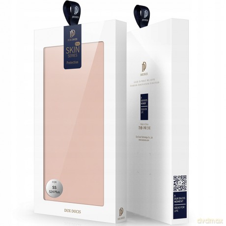 Etui Dux Ducis Skin Pro do Samsung S24+ z klapką - różowe