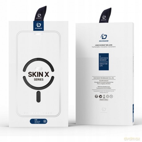 Etui Dux Ducis Skin X Pro do Samsung S24+ z magnetycznym ringiem i klapką - czarne