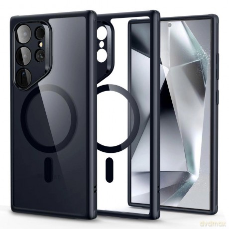 Etui ESR Classic Hybrid Halolock na Samsung Galaxy S24 Ultra - przezroczysto-czarne